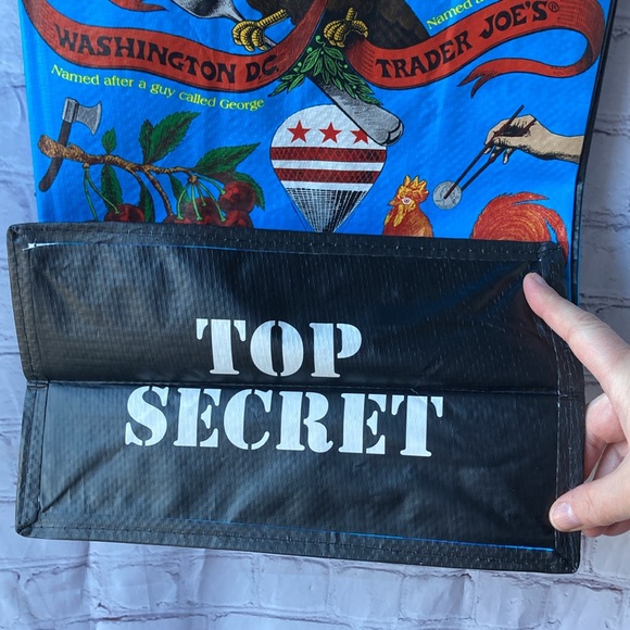 Trader Joes 2024 Washington DC Top Secret Reusable shopping Bag Tote NWT! - Picture 4 of 8
